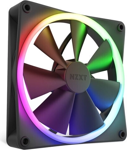 NZXT F140 RGB ventilator 140mm črn