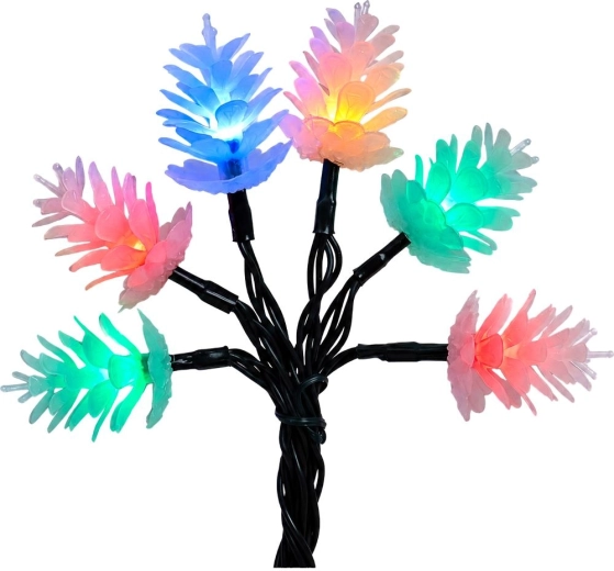 RETLUX Christmas LED String Lights, Pine Cones, 40 Multicolor LEDs, 10 m