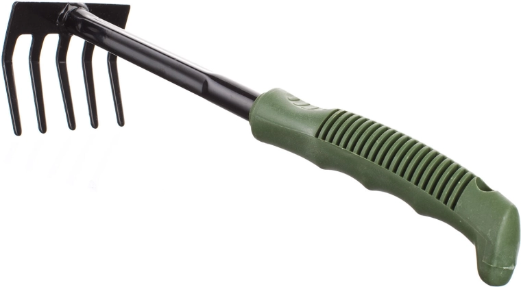 Ročne vrtne grabljice s 5 konicami in ergonomsko ročico 28 cm