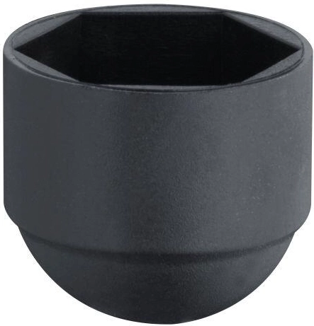 Klobučasta zaščitna kapica za vijak in matico M10/17, črna (100 kosov)