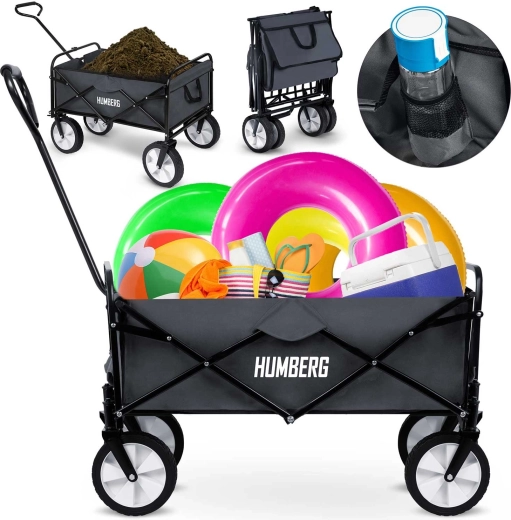 Zložljiv transportni voziček 80 l HUMBERG