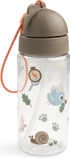 Done by Deer steklenička s slamico Tiny trails, peščena 350 ml