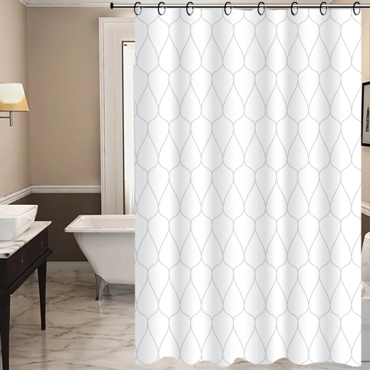 Tuš zavesa TORO Easy 178 × 199 cm kapljice PEVA