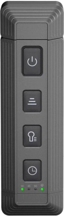Raztegljiva bralna svetilka USB siva