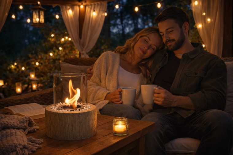 Realističen plamen in prijetna atmosfera