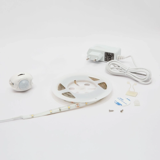LED-trak s senzorjem gibanja, 2 m, topla bela