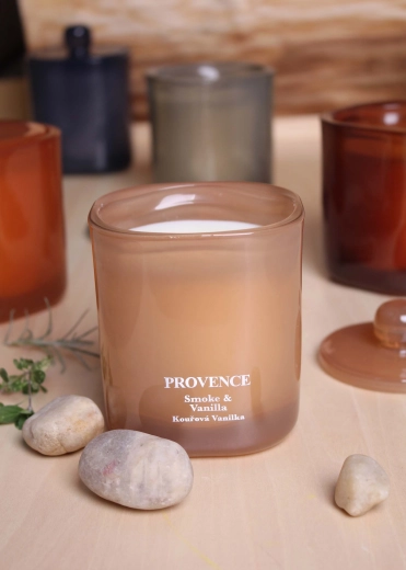 Dišeča sveča v steklu Provence Smoke Vanilla 25 ur