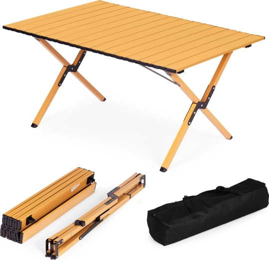 Zložljiva kamp miza 90 × 60 cm s prenosno torbo MultiGarden