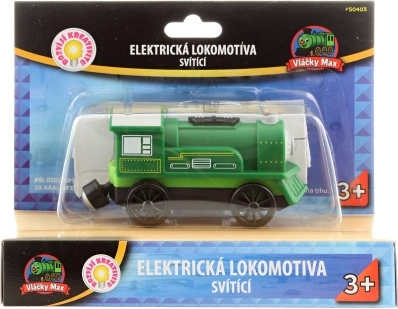 Električna lokomotiva Vláčky Max, zelena