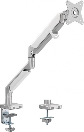 Aluminijasti nosilec za monitor s plinsko vzmetjo 17–27″, nosilnost 9 kg