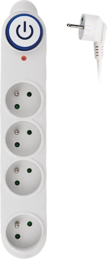 Solight surge protector with 4 sockets 150 J, 3 m, white