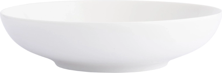Globok porcelanast krožnik Bella new 20 cm 900 ml kremne barve