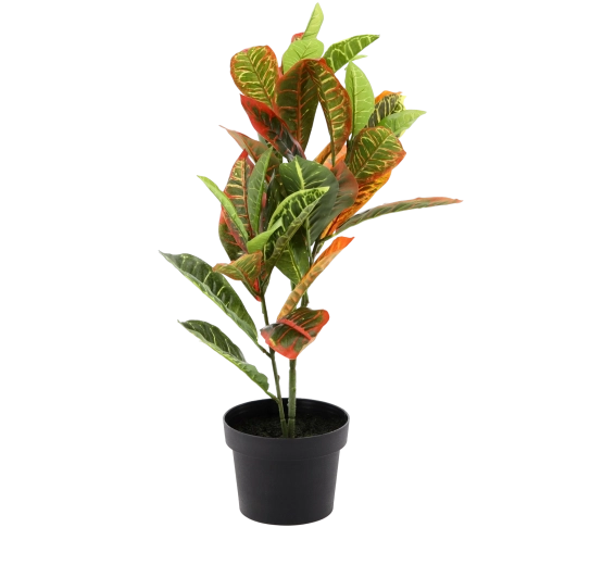 Umetna rastlina v lončku 58 cm, realistični živopisni listi