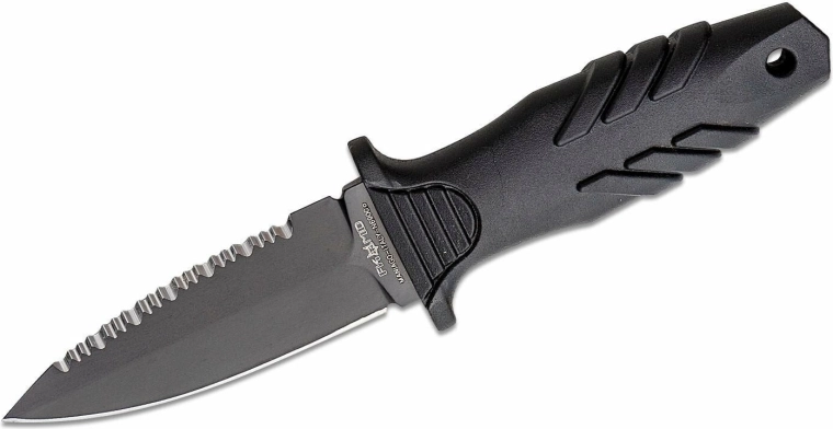 Fox Knives Elementum taktični bodalo 10 cm, popolnoma črno