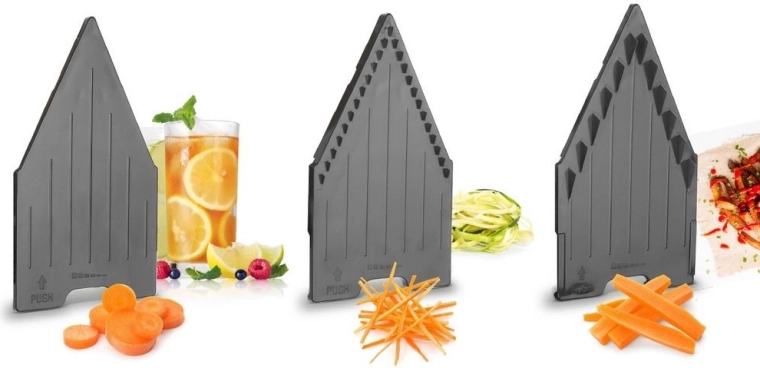 3 zamenljivi vložki za rezine in julienne