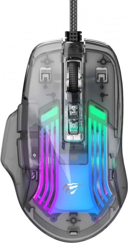 Žična igralna miška Havit z RGB osvetlitvijo