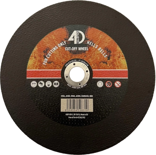 Rezni kolut za jeklo in inox 230 × 2,5 × 22,2 mm