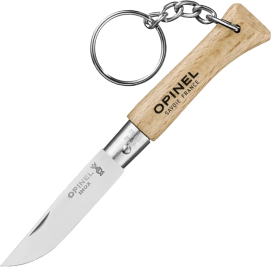 Opinel N°04 VRI žepni nož za ključe z bukovim ročajem