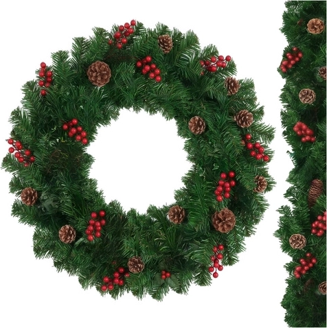 Naravna lepota z jagodami in storži