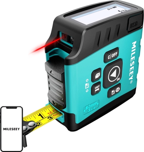 Mileseey DT20 laserski daljinomer z merilnim trakom 5 m in dosegom 40 m