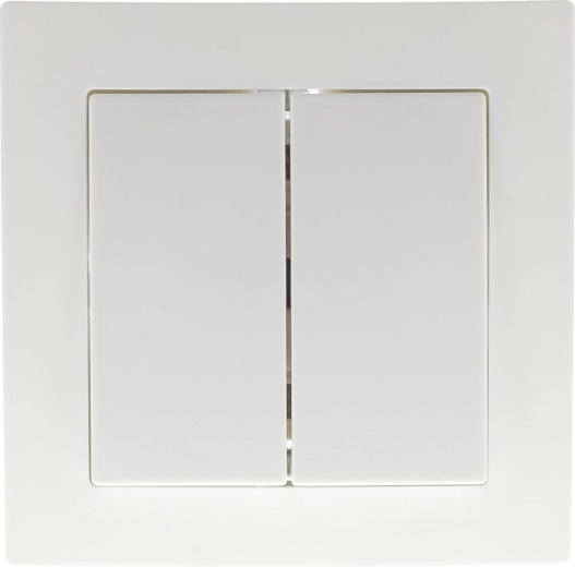 Ceiling light switch no. 5 RETLUX AMY, white with frame
