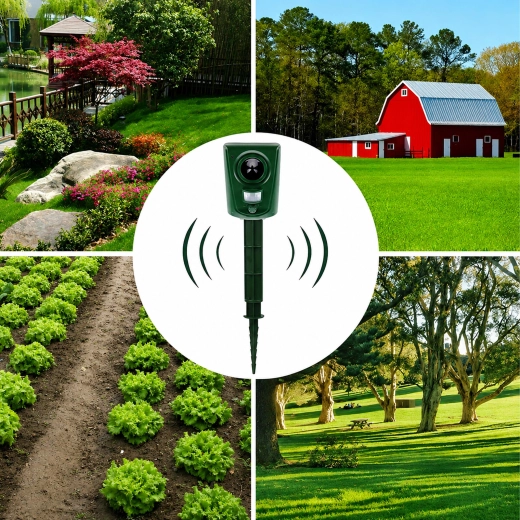 Ultrasonic animal and pest repeller with motion sensor - 1 piece