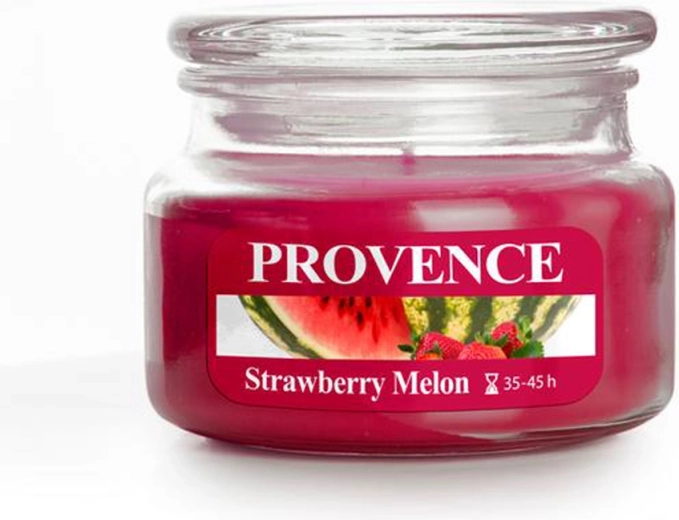 Dišeča sveča v steklu PROVENCE jagoda in melon 200 g
