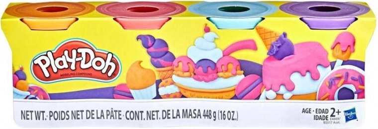 Play-Doh 4 lončki plastelina – set A – Sweet