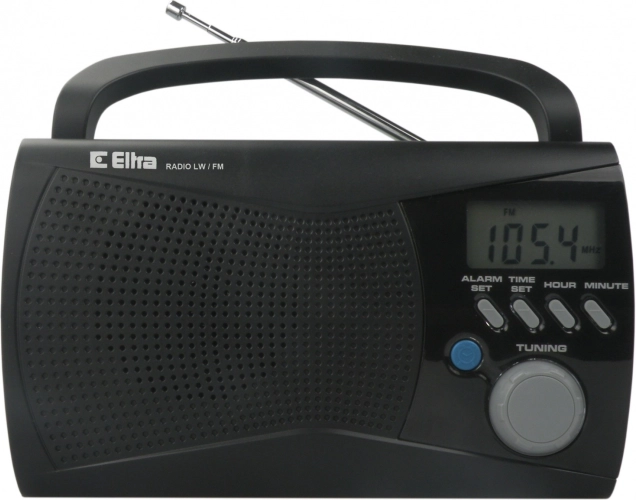 Prenosni radio z LCD-zaslonom KINGA 2 črn