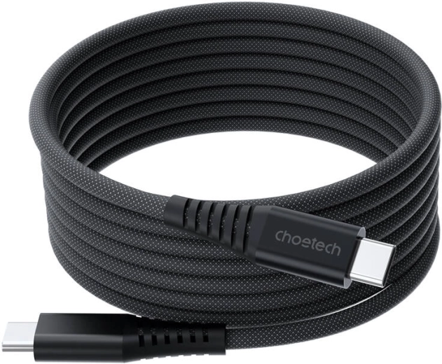 Choetech magnetni kabel USB-C na USB-C 240W 1,8 m črn
