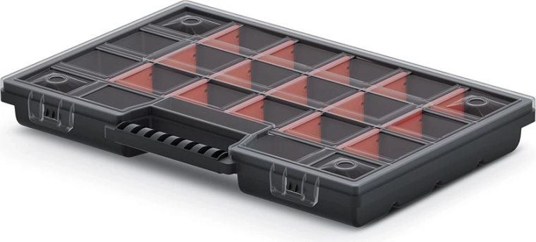 Plastični organizator z nastavljivimi predelki 290 × 195 × 35 mm NOR