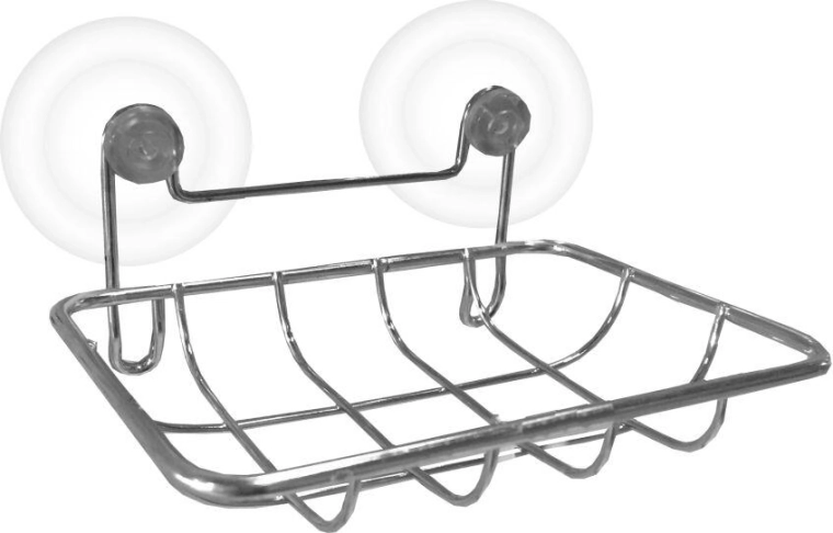 Viseča pravokotna milnica 13 × 9 cm, krom