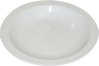 Globok plastičen krožnik 23 cm bel