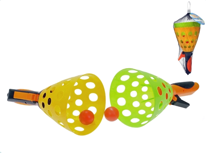 Catchball set 25 cm – 2 košarici in žogice v mrežici