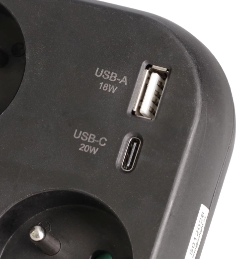 Hitro polnjenje USB-A + USB-C