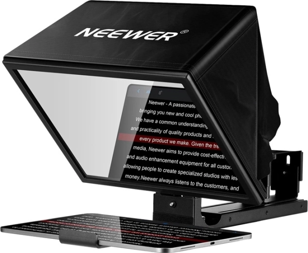 Neewer Basics x12b nastavljiv teleprompter 12" iz aluminijeve zlitine