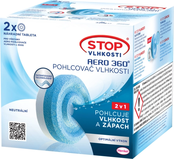 Ceresit Stop Humidity Aero 360° refill tablets 2×450 g, neutral scent