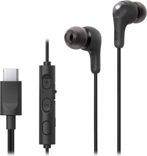 JVC Gumy Connect žični čepki USB‑C z mikrofonom – črna