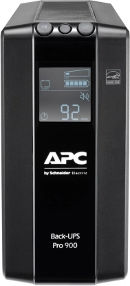 Zasilnik brezprekinitvenega napajanja APC Back-UPS Pro 900 VA z AVR in LCD, 6x C13