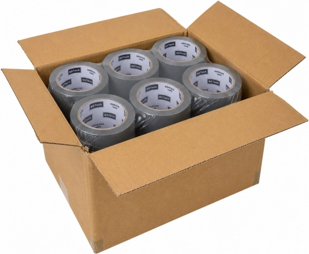 Pakirni lepilni trak HOTMELT, siv, 48 mm × 66 yd – 1 kos