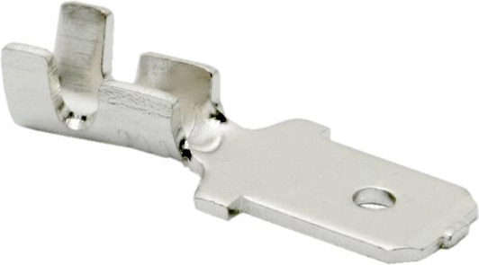 Tin-plated crimp pin 6.3 mm tab