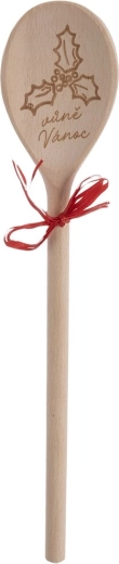 Wooden oval spoon Christmas Scent 30.5 cm - 1 piece