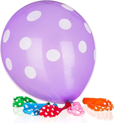 Napihljivi baloni MY PARTY Dots 30 cm – 6 kosov