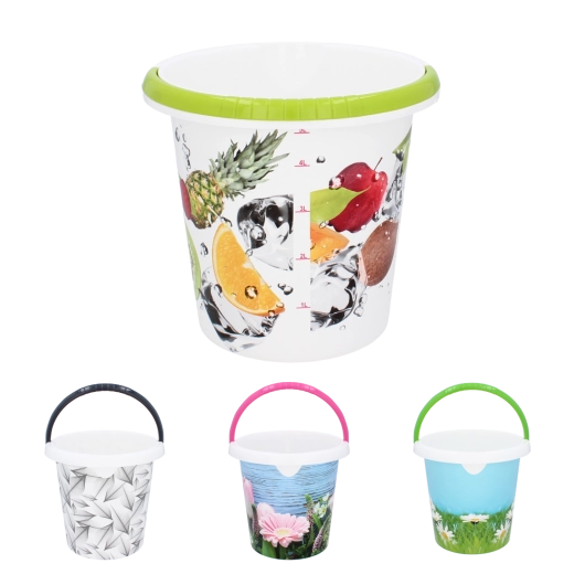 Plastično vedro 5 l z ergonomsko ročajem