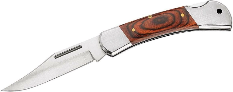 Klasičen žepni nož z lesom Pakka 8,5 cm