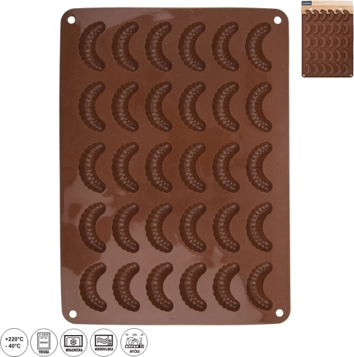 Orion SILLINIE Silicone Crescent Cookie Mold