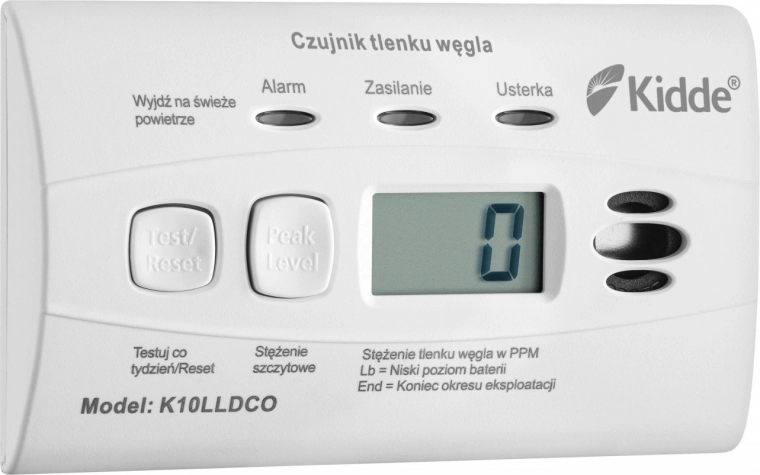 Detektor ogljikovega monoksida z zaslonom Kidde