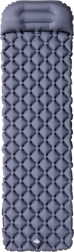 Napihljiva pohodniška podloga z integriranim vzglavnikom NILS CAMP NC4006 siva