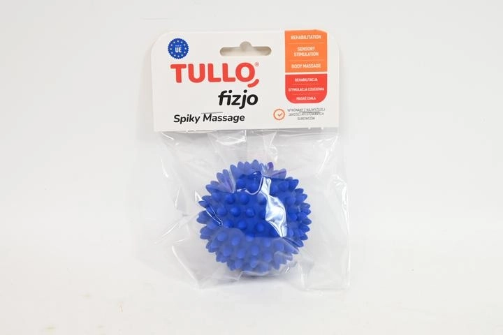 Fizjo rehabilitacijska masažna žogica z bodicami 6,6 cm, modra