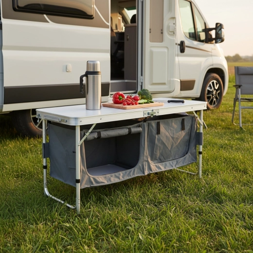 Velika delovna površina in pametni shranjevalni predelki